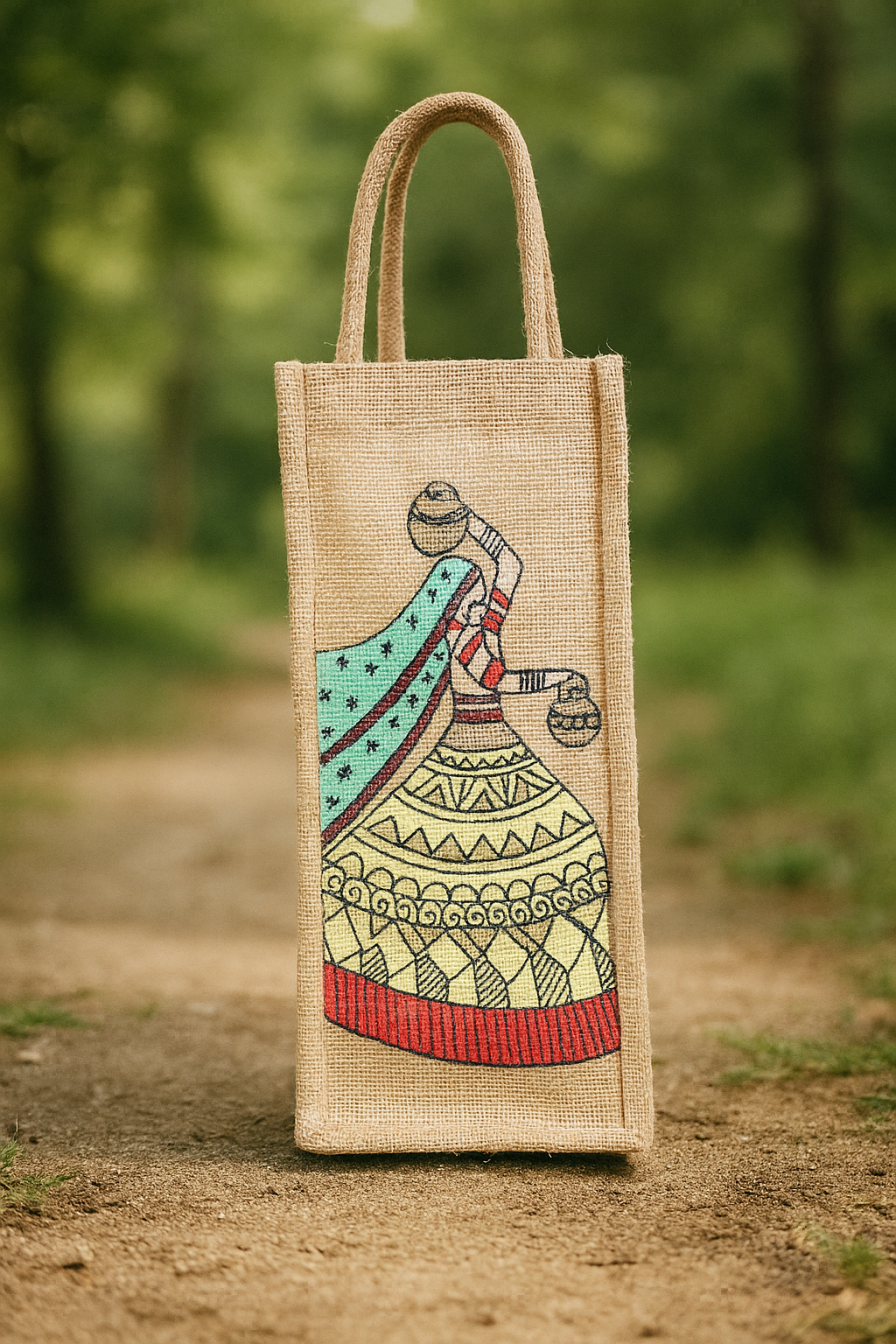 Traditional Rajasthani Jute Bottle Cover