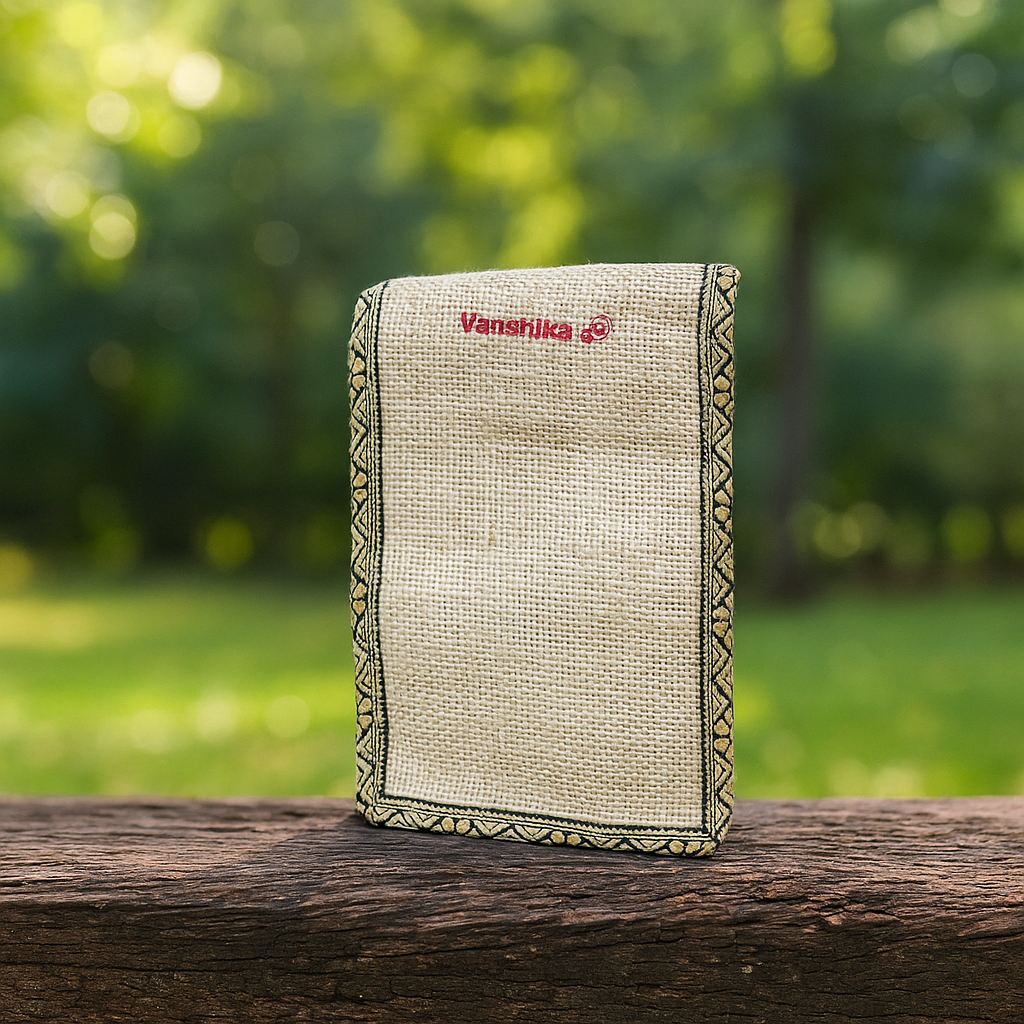 Blossom Nest Jute Mobile Pouch Bag