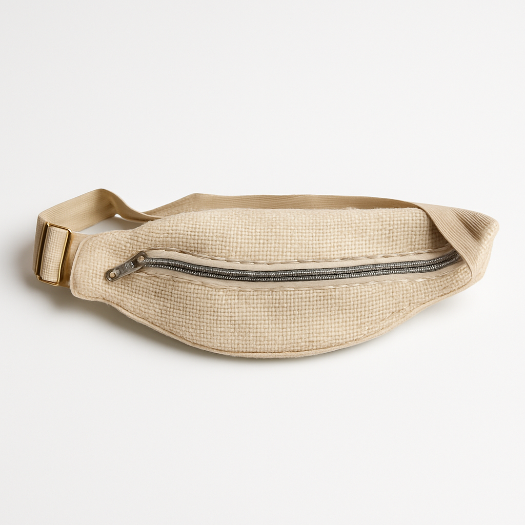Small Floral Embroidered Jute Sling Bag