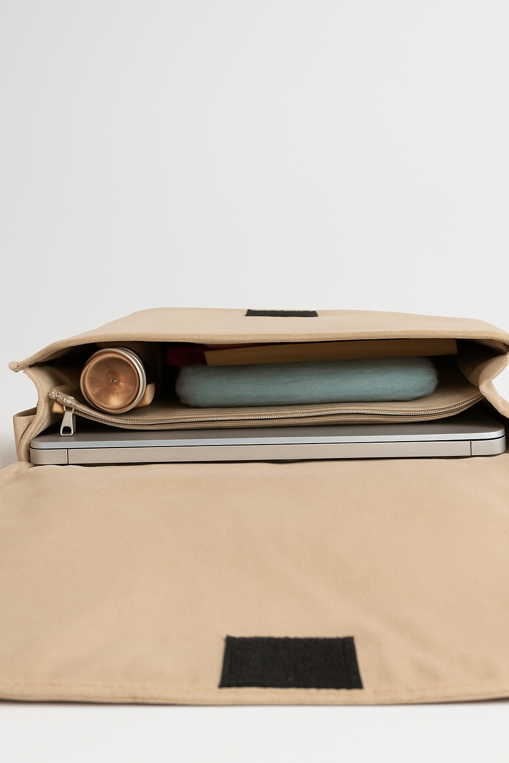 Eco-Friendly Jute Laptop Bag with Mandala Design and Handle Strap