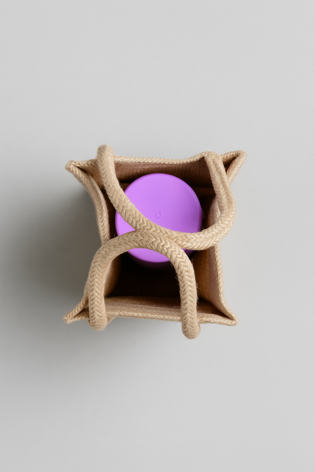 Eco-Friendly Handcrafted Jute Bottle Cover with Colorful Mandala Design